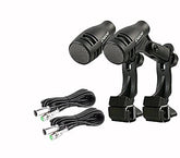 2 x Pulse D-606 micro tom/caisse claire et 2 x câbles micro